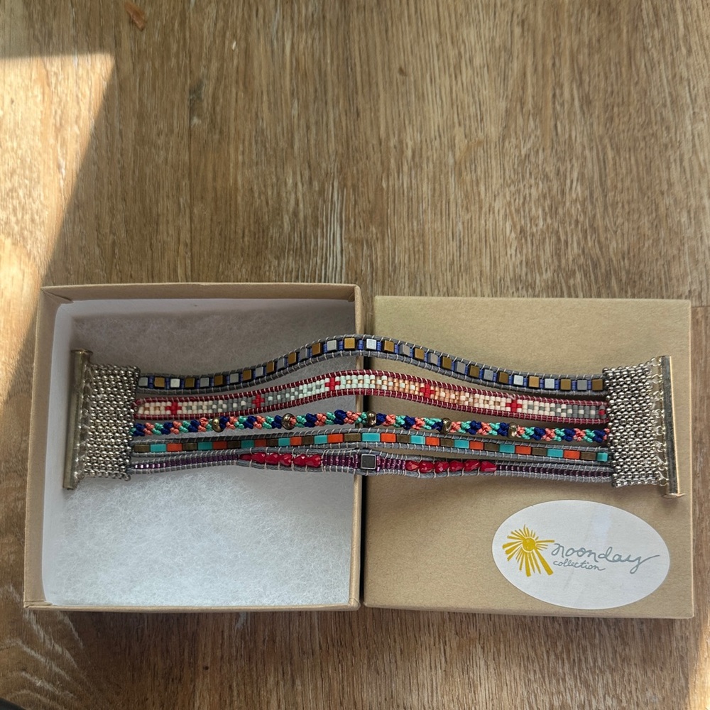 Noonday Collection Multicolor Beaded Cuff